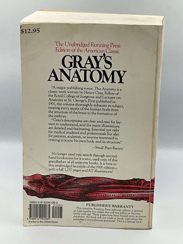 Gray's Anatomy: The Unabridged Running Press Edition of the American Classic | 827 Illustrations