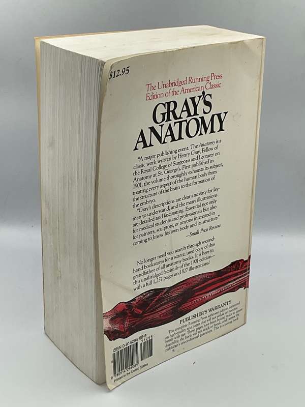 Gray's Anatomy: The Unabridged Running Press Edition of the American Classic | 827 Illustrations