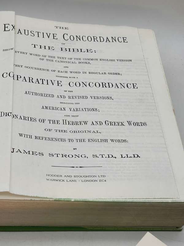 Strong's Exhaustive Concordance of the Bible