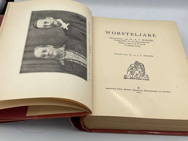 Worsteljare deur Ds. A.J.V. Burger - Anglo-Boereoorlog 1936