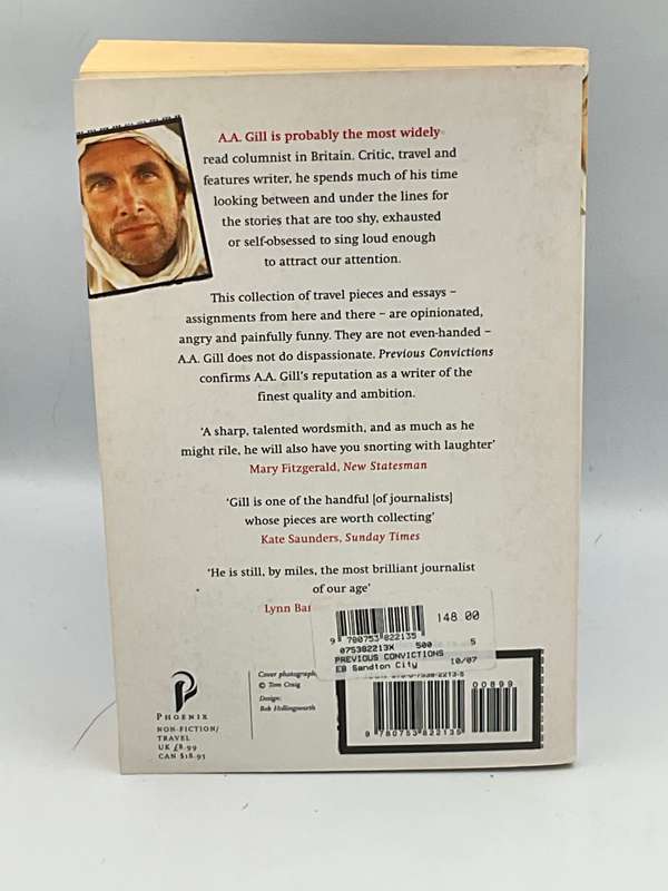 Previous Convictions: Assignments From Here and There by AA Gill