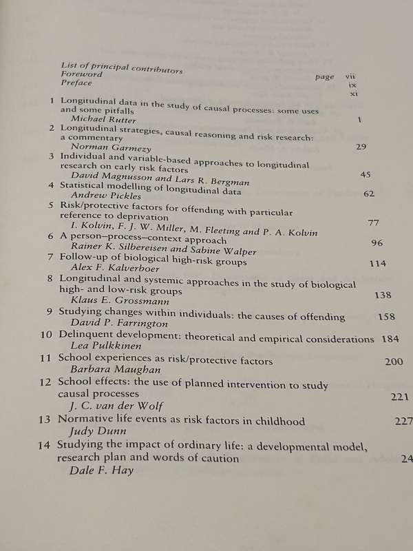Studies of Psychosocial Risk : The Power of Longitudinal Data | Cambridge University Press 1988