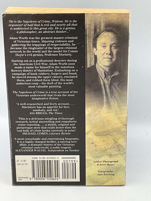 The Napoleon of Crime: The Life and Times of Adam Worth, Master Thief ~ Ben MacIntyre