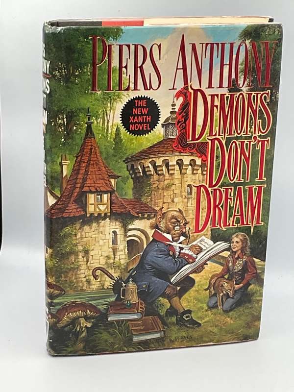 Demons don't Dream by - Piers Anthony ~ Xanth Novel | Hard cover copy beautiful illustration