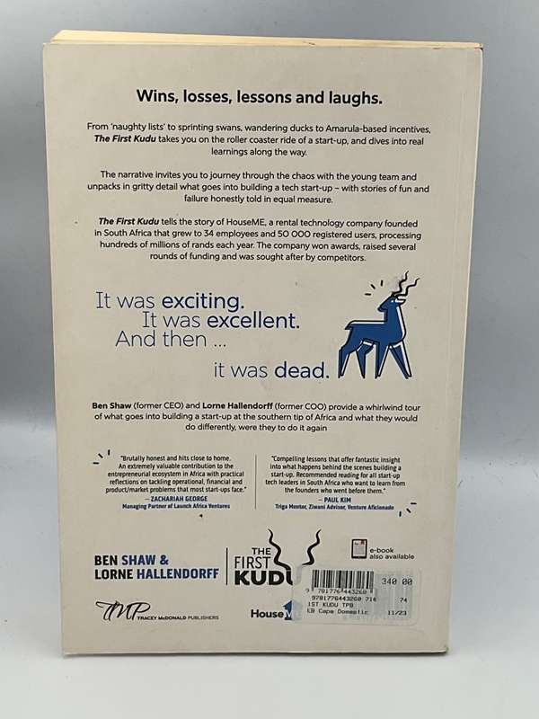 The First Kudu ~ Ben Shaw & Lorne Hallendorff | HouseME Building a Tech Start-Up in Africa