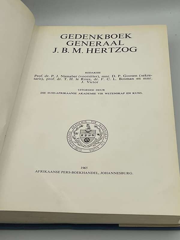 Gedenkboek vir Generaal J. B. M. Hertzog