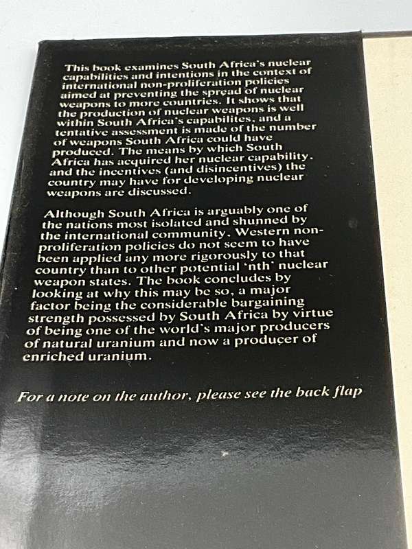 South Africa and Nuclear Proliferation by J D L Moore 1987