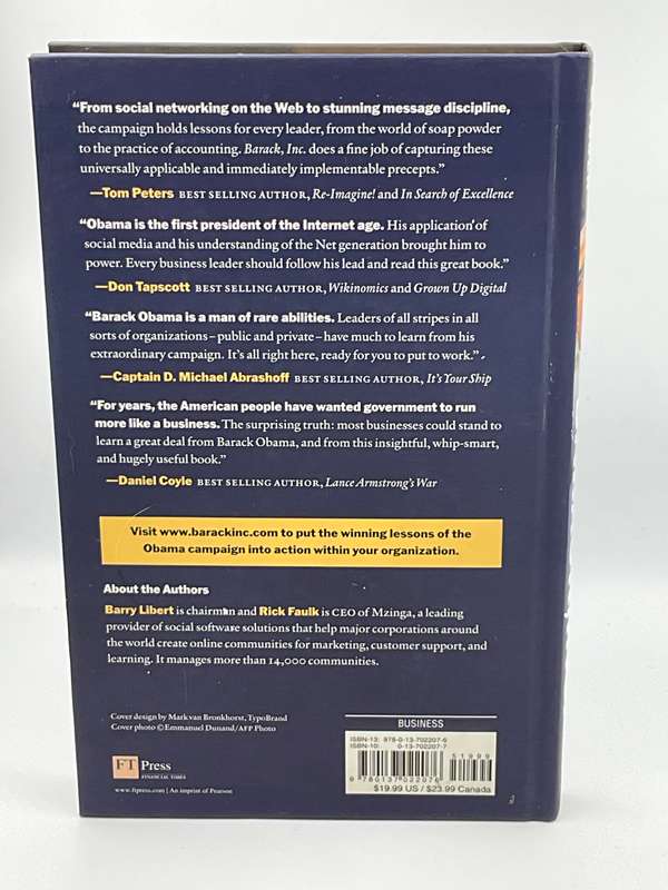 Barack, Inc.: Winning Business Lessons of the Obama Campaign by Barry Libert & Rick Faulk