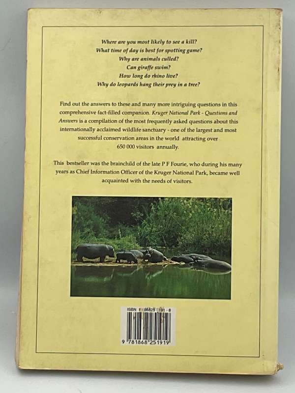 Kruger National Park - Leo Braack & Kruger National Parks Questions and Answers