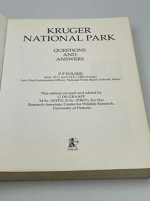 Kruger National Park - Leo Braack & Kruger National Parks Questions and Answers