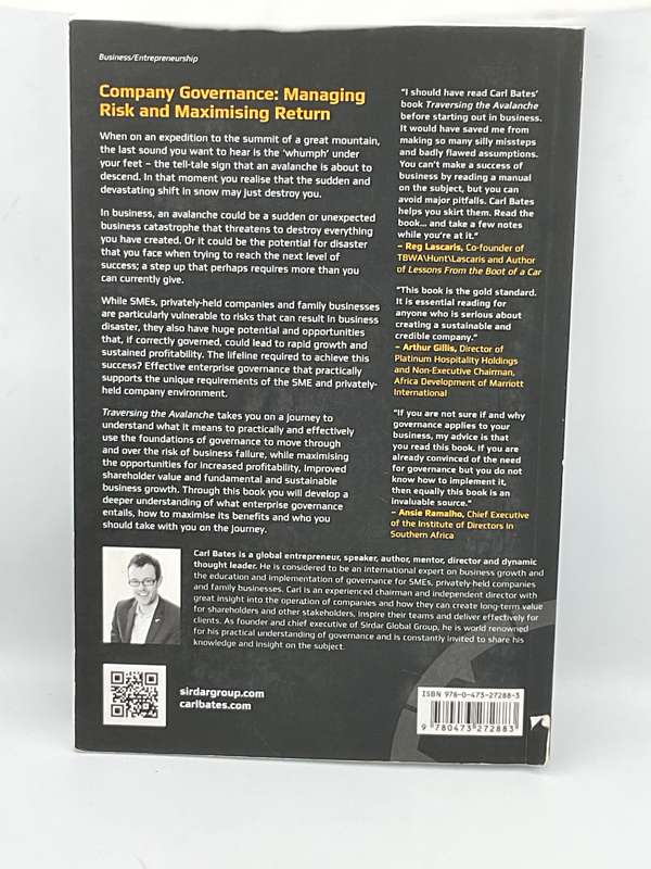 Traversing the Avalanche: A practical guide to the implementation of effective governance - C Bates