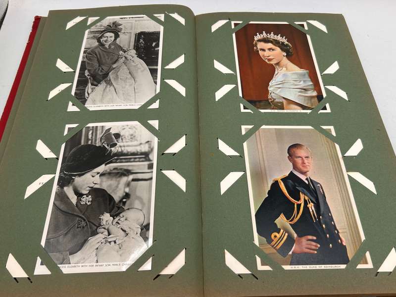 Vintage Postcard Album with Colourful British, European and American Postcards