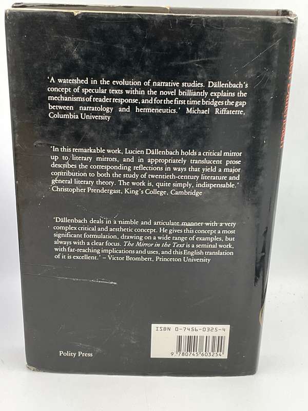 The Mirror in the Text by Lucien Dallenbach | Polity Press 1989