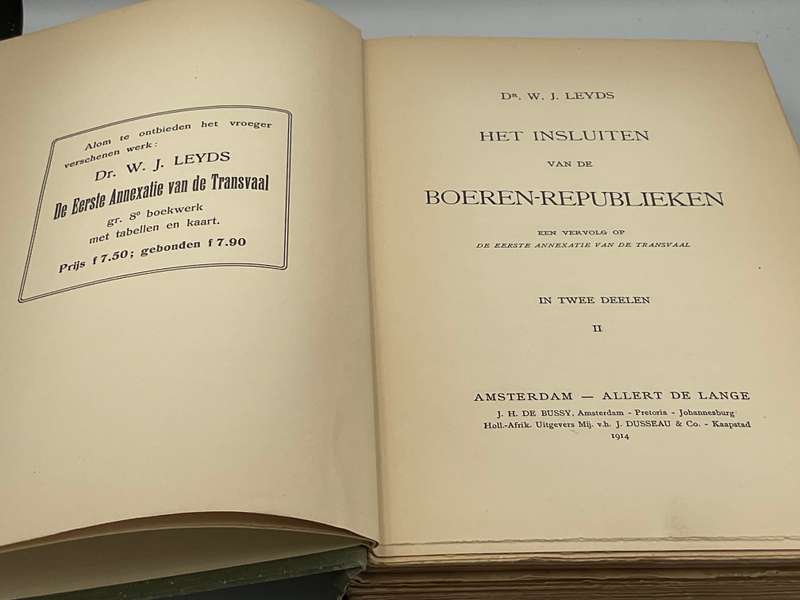 Het Insluiten van de Boeren-Republieken. 2 Volumes 1914 - WJ Leyds