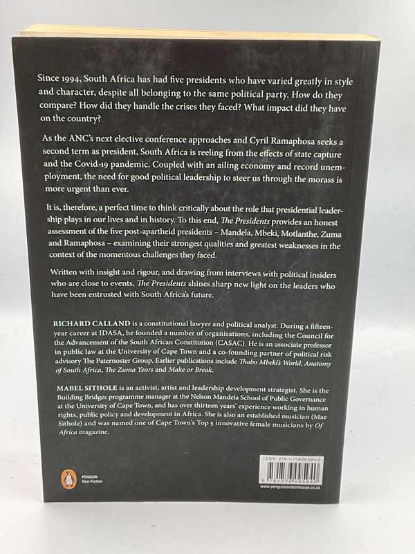 The Presidents - From Mandela To Ramaphosa by Richard Calland & Mabel Sithole
