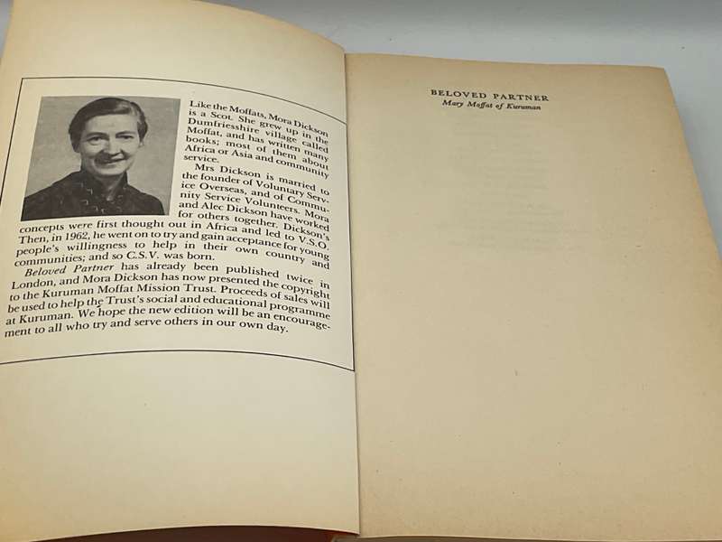 Beloved Partner - Mary Moffat of Kuruman by Mora Dickson