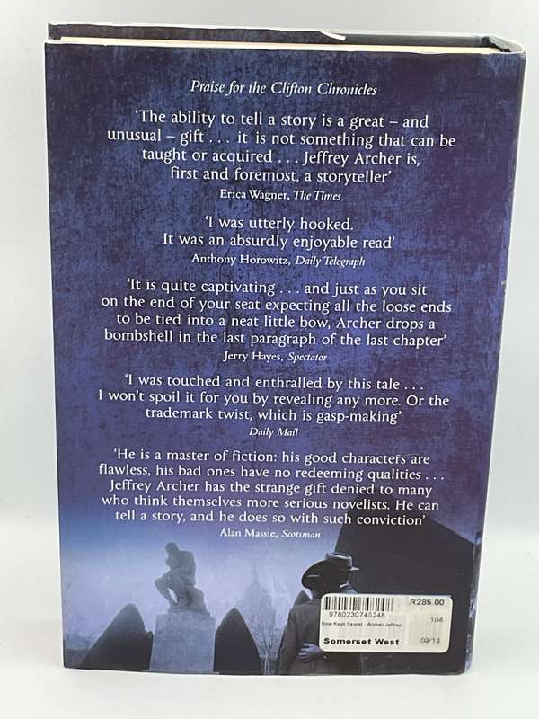 Best Kept Secret by Jeffrey Archer | Hardcover Large Format