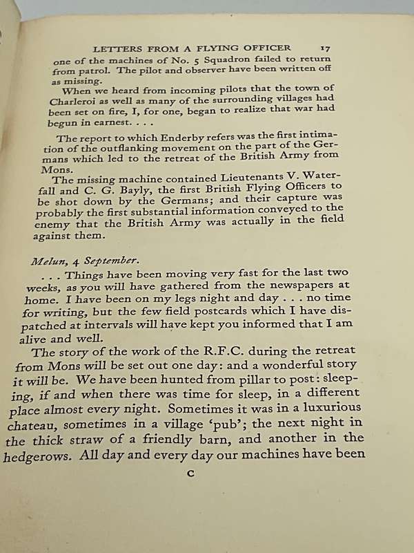 Letters From A Flying Officer by Rothesay Stuart Wortley | Oxford University Press, 1928
