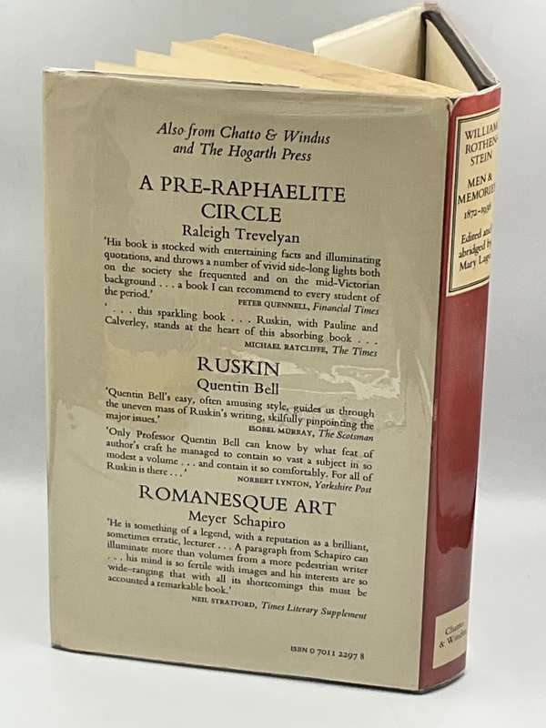 Men and Memories: Recollections, 1872-1938 by William Rothenstein 1978