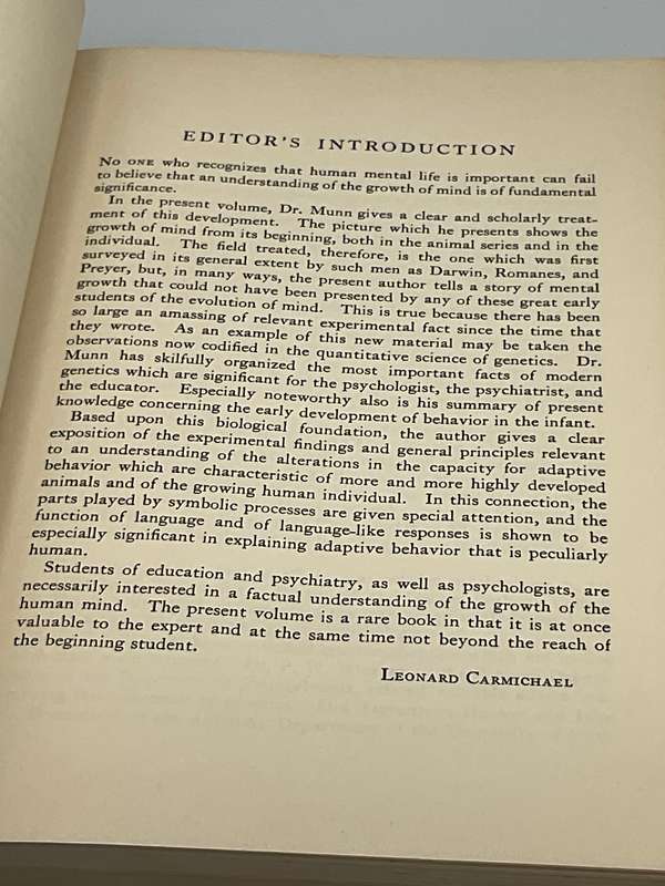 Psychological Development: An Introduction to Genetic Psychology - Norman L. Munn 1938