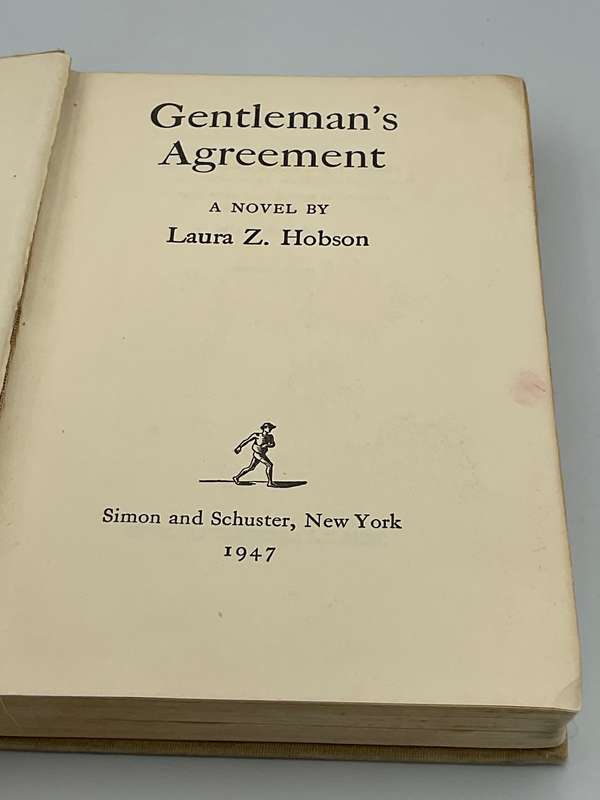 Gentleman's Agreement: A Novel by Laura Z. Hobson | Simon and Schuster 1947