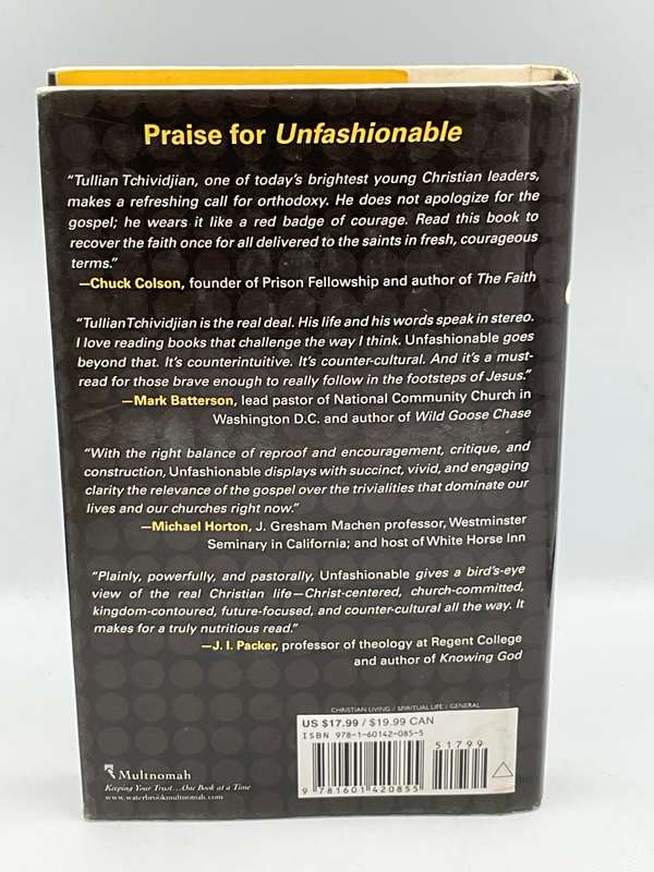 Unfashionable: Making a Difference in the World by Being Different - Tullian Tchividjian