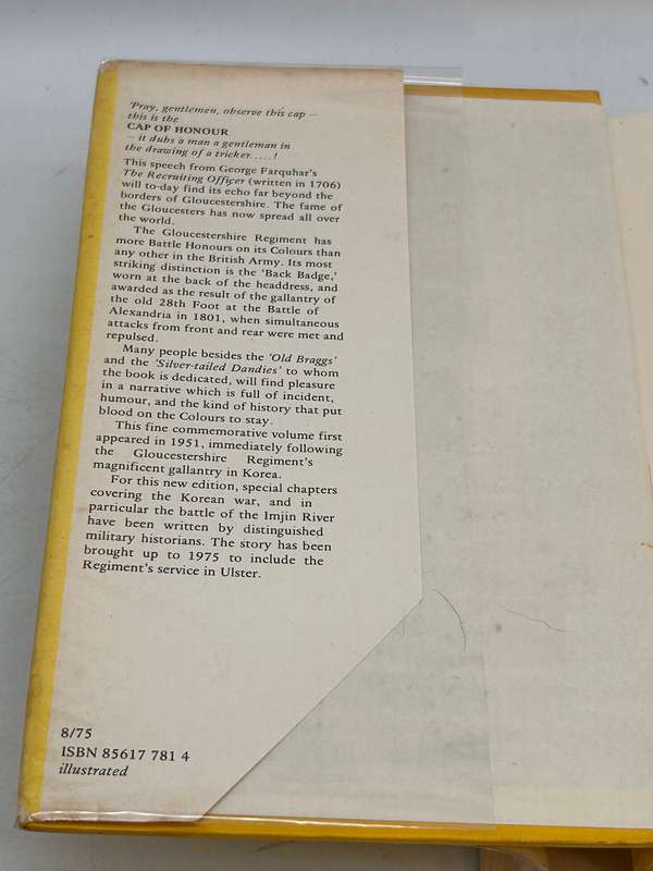 Cap of Honour: The Story of the Gloucestershire Regiment 1694-1975 by David Scott Daniell