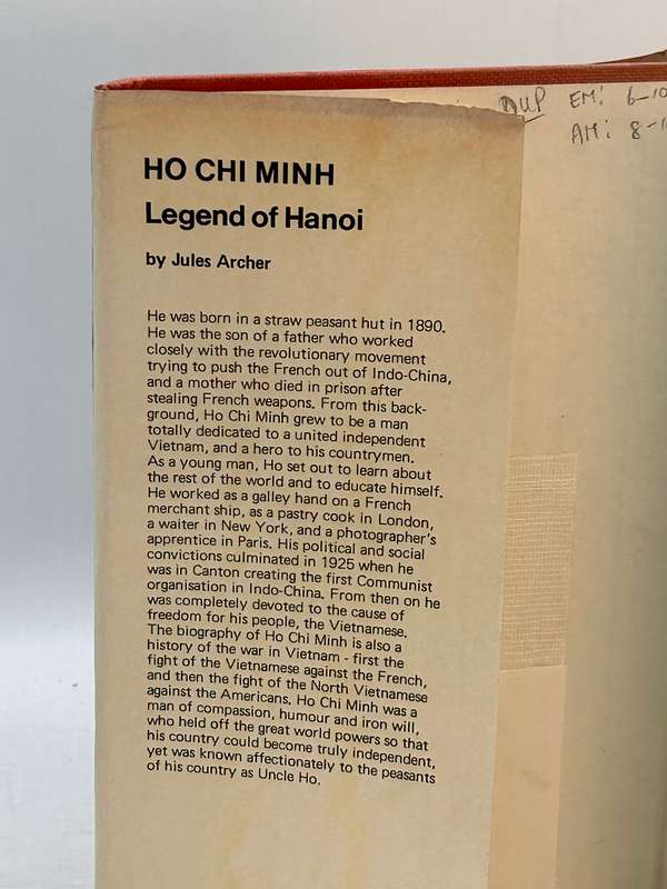 Ho Chi Minh ~ Legend Of Hanoi by Jules Archer | Vietnam Biography