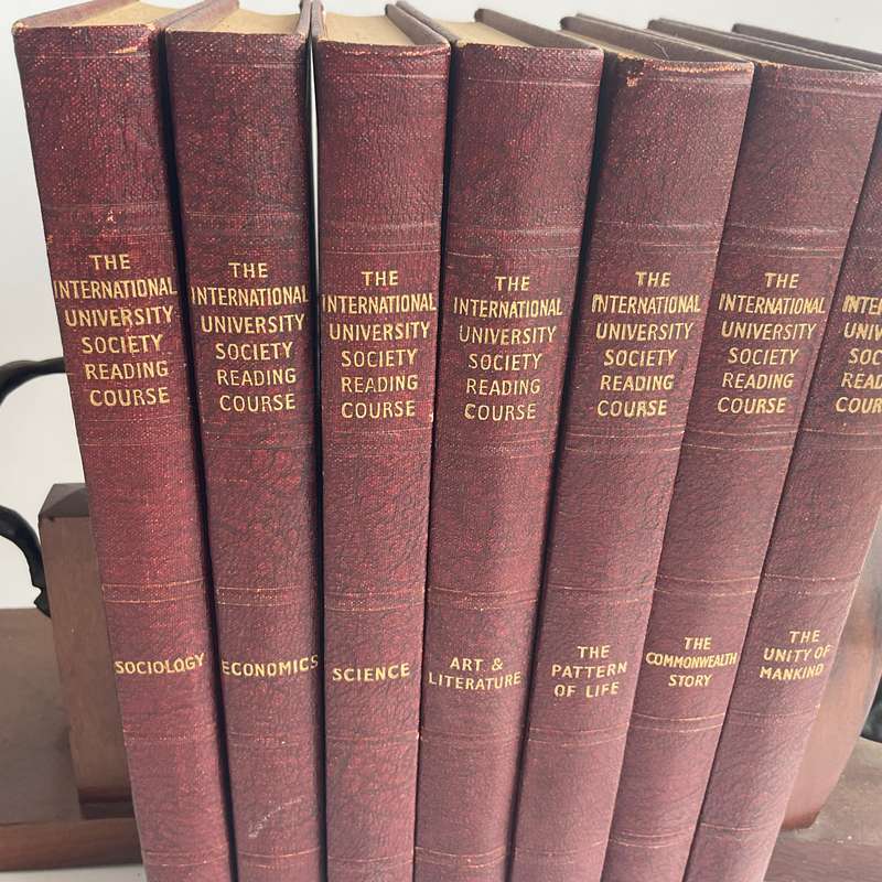 International University Society Reading Course 7 Volumes ~ Great Vintage Decor Books
