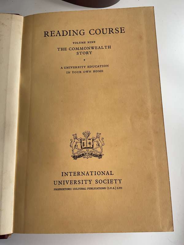 International University Society Reading Course 7 Volumes ~ Great Vintage Decor Books