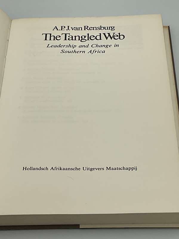 The Tangled Web: Leadership and Change in Southern Africa - APJ van Rensburg