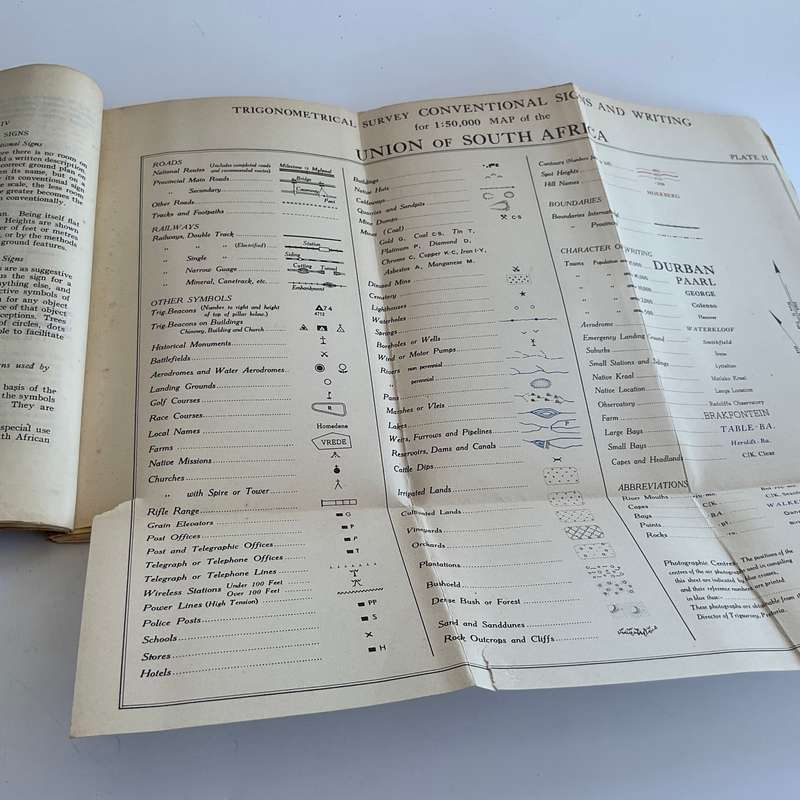 Union Of South Africa - Notes On Map Reading General Staff, UDF Defence Headquarters Pretoria 1940