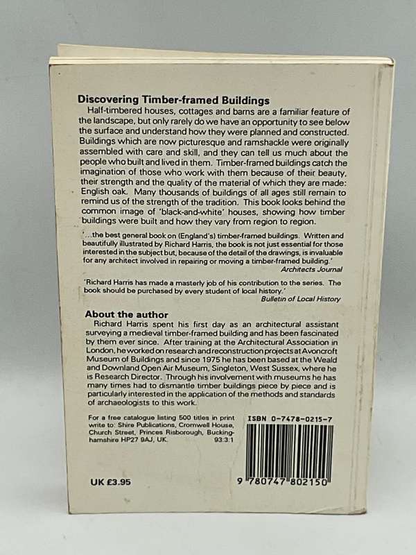 Discovering Timber-framed Buildings by Richard Harris