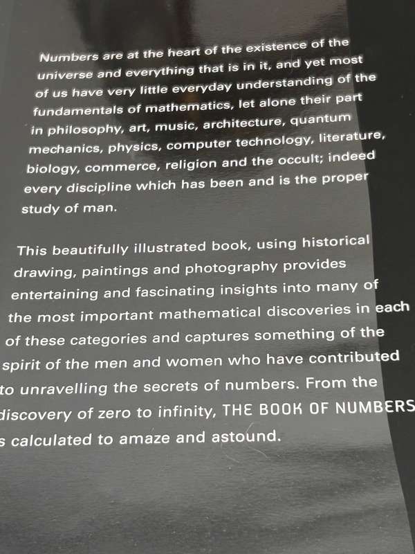 The Book of Numbers:  The Secret of Numbers and How They Changed the World ~ Dr Peter Bentley