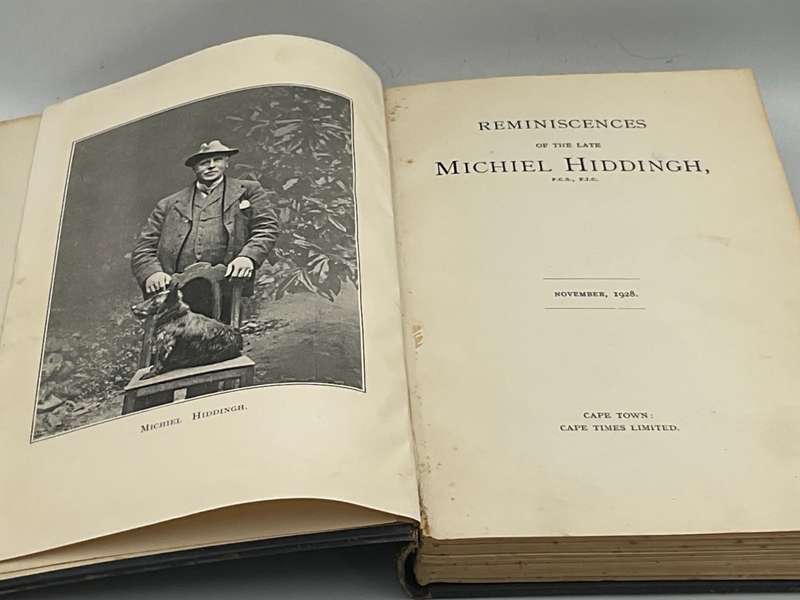 Reminiscences of the Late Michiel Hiddingh by John Hiddingh 1928