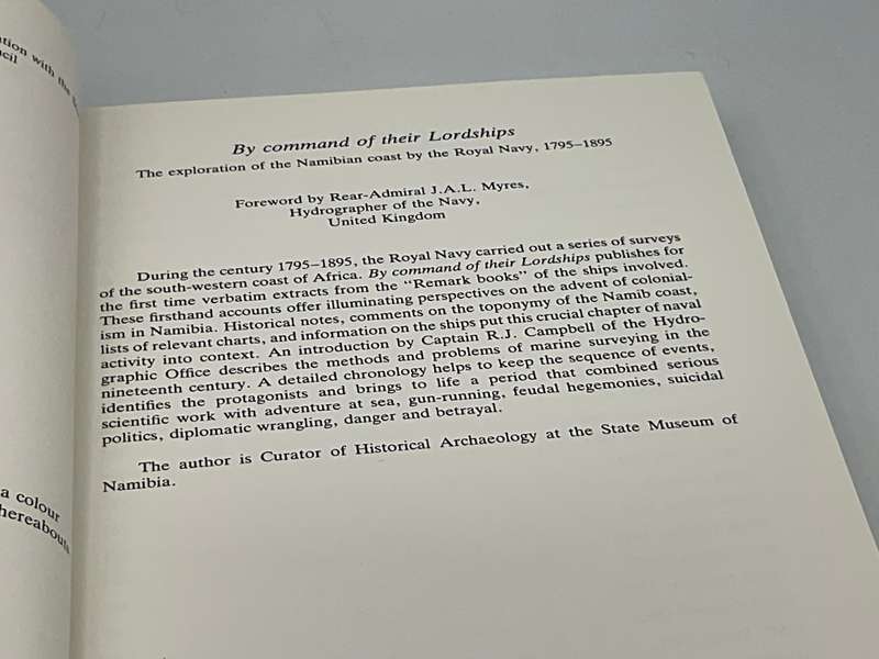By Command of their Lordships by Jill Kinahan | Royal Navy Exploration of the Namibian Coast