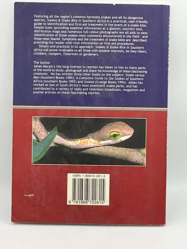 Snakes & Snake bite In Southern Africa - Johan Marais | Snakes & Snakebite in Southern Africa