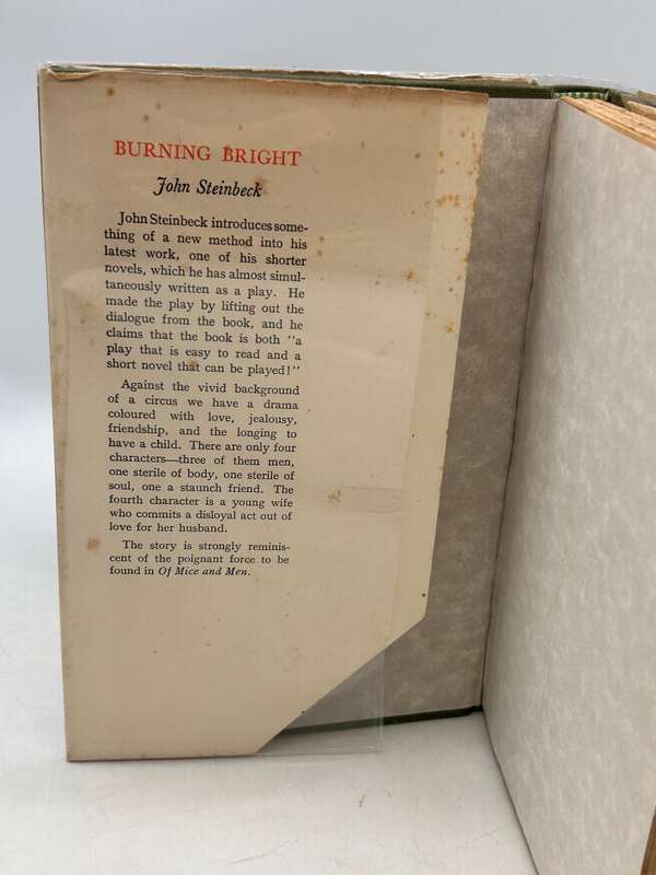 Burning Bright: A play in story form ~ John Steinbeck