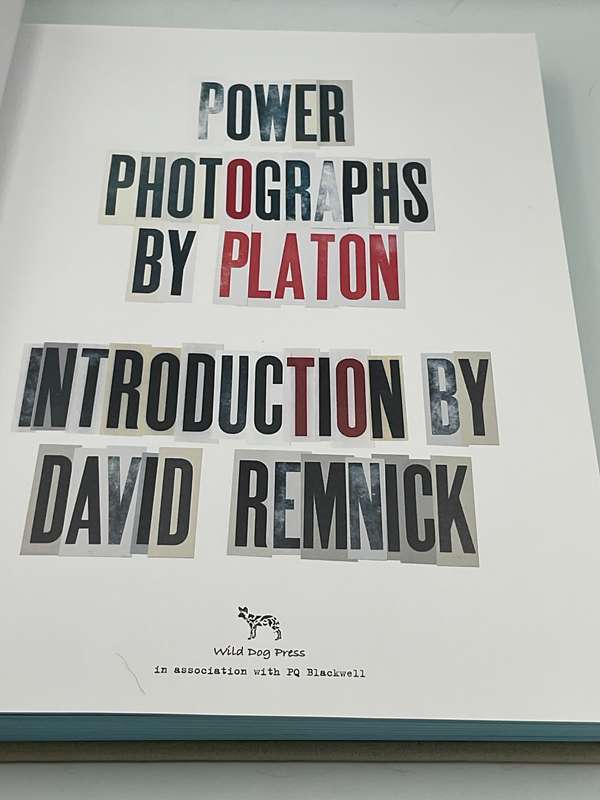 Power. Photographs by Platon. Introduction by David Remnick
