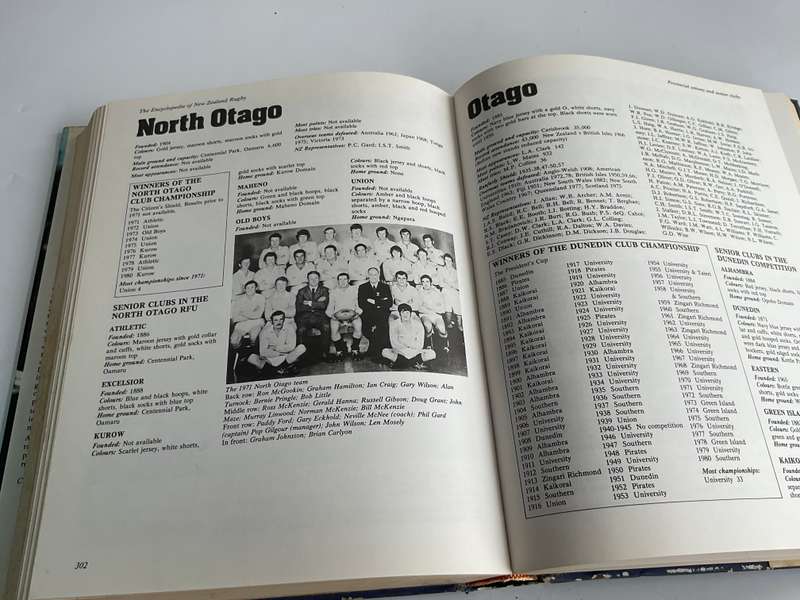 The Encyclopedia of New Zealand Rugby by RH .Chester and NAC McMillan