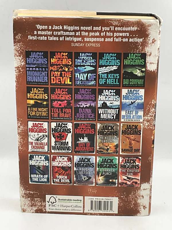The Wolf at the Door by Jack Higgins | Large Format ~ Hard Cover ~ Ex-Library