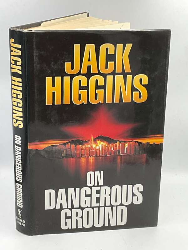 On Dangerous Ground by Jack Higgins | Large Format ~ Hard Cover ~ Good Condition