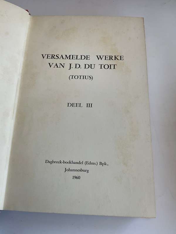 Totius ~ Versamelde Werke van J.D. du Toit / Totius | Deel I - Deel VIII