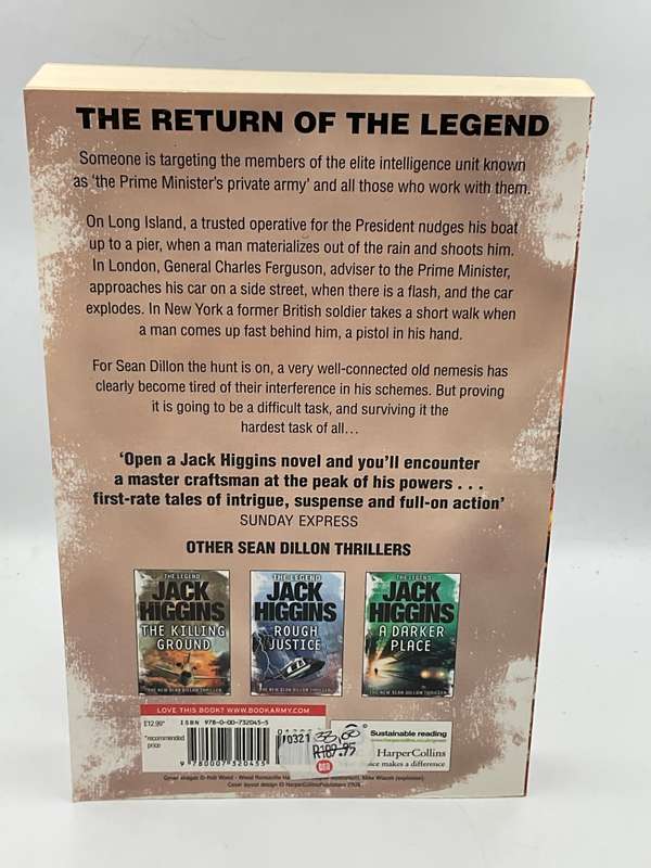 The Wolf at the Door by Jack Higgins | Large Format ~ Soft Cover ~ Good Condition