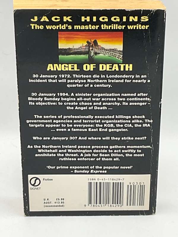 The Angel of Death by Jack Higgins | Small Format