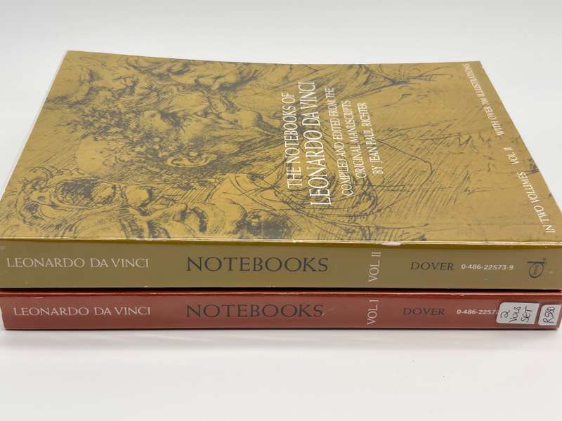 The Notebooks of Leonardo da Vinci by Jean Paul Richter Vol 1 & Vol 2