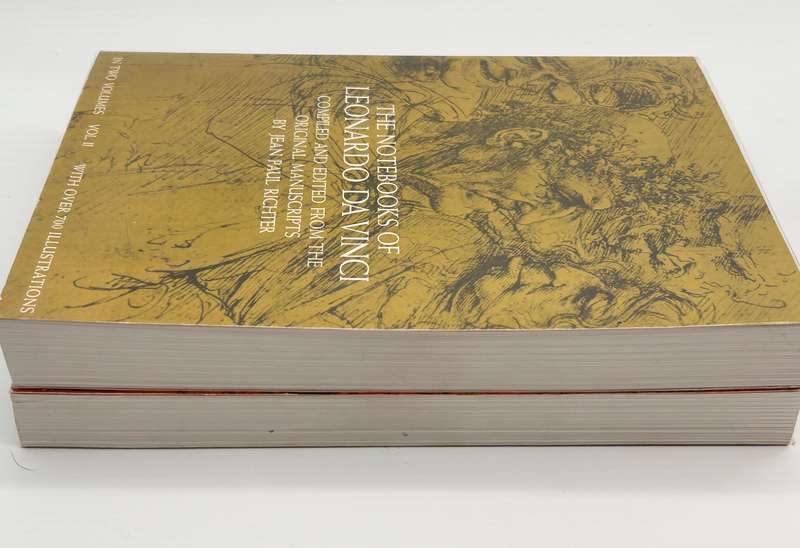 The Notebooks of Leonardo da Vinci by Jean Paul Richter Vol 1 & Vol 2