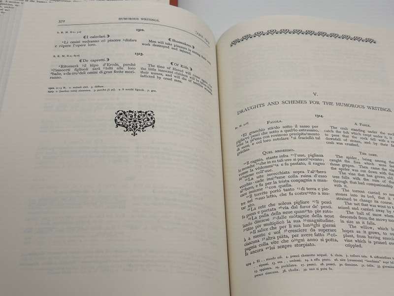 The Notebooks of Leonardo da Vinci by Jean Paul Richter Vol 1 & Vol 2