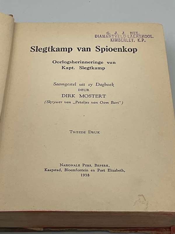 Slegtkamp van Spioenkop - Dirk Mostert