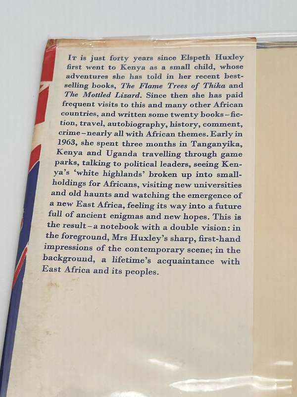 Forks and Hope. An African Notebook Elspeth Huxley First Edition | Illustrated by Jonathan Kingdon